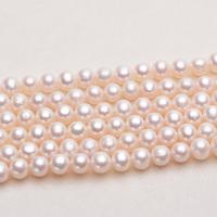 Round Cultured Freshwater Pearl Beads, DIY, white, 7-8mm Approx 14.96 Inch 
