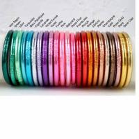 silicone bracelet ordinaire, pour femme, plus de couleurs à choisir, 650mm, Vendu par PC