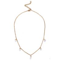 Cubic Zirconia Stainless Steel Necklace, 304 Stainless Steel, with Cubic Zirconia, with 3.94inch,1.97inch extender chain, fashion jewelry & for woman 6mm Approx 13.78 Inch, Approx 17.72 Inch 