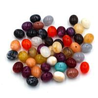 Perle acrylique, ovale, DIY, couleurs mélangées Vendu par sac