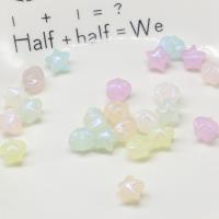 Pearlized Acrylic Beads, DIY & mixed, mixed colors, 8-12mm 