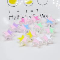 Émail acrylique perles, étoile, DIY & émail, couleurs mélangées, 23mm, Environ Vendu par sac