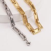 Stainless Steel Chain Necklace, 304 Stainless Steel, Vacuum Ion Plating, fashion jewelry 