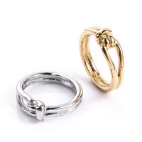 Titanium Steel Finger Ring, plated & for woman 7mm 