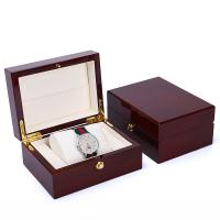Wood Watch Box, durable, henna 
