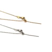 Мода нержавеющей стали ожерелье цепь, Нержавеющая сталь 304, Регулируемый & DIY, Много цветов для выбора, длина:Приблизительно 17.72 дюймовый, 10Strand/сумка, продается сумка