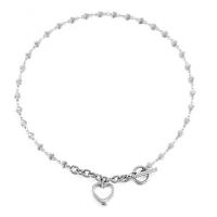 Stainless Steel Jewelry Necklace, 304 Stainless Steel, Heart, fashion jewelry & for woman 6mm,17mm Approx 19.68 Inch 