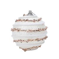 PE Foam Christmas Tree Decoration, with Sequins, Round, Christmas jewelry 80mm 