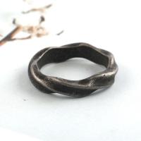 Titanium Steel Finger Ring, plated & for woman 4.5mm 