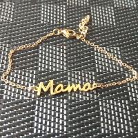 Stainless Steel Charm Bracelet, 316L Stainless Steel, with 5cm extender chain, Alphabet Letter, Vacuum Ion Plating, fashion jewelry & adjustable & for woman, golden cm 