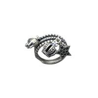 Sterling Silver Finger Ring, 925 Sterling Silver, polished, Adjustable & Unisex, original color 