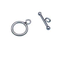 Stainless Steel Toggle Clasp, 925 Sterling Silver, polished, original color, 17.2mm 