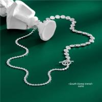 Collar de la joyería de plata esterlina, Plata de ley 925, pulido, para mujer, color original, 400mm, Vendido por UD