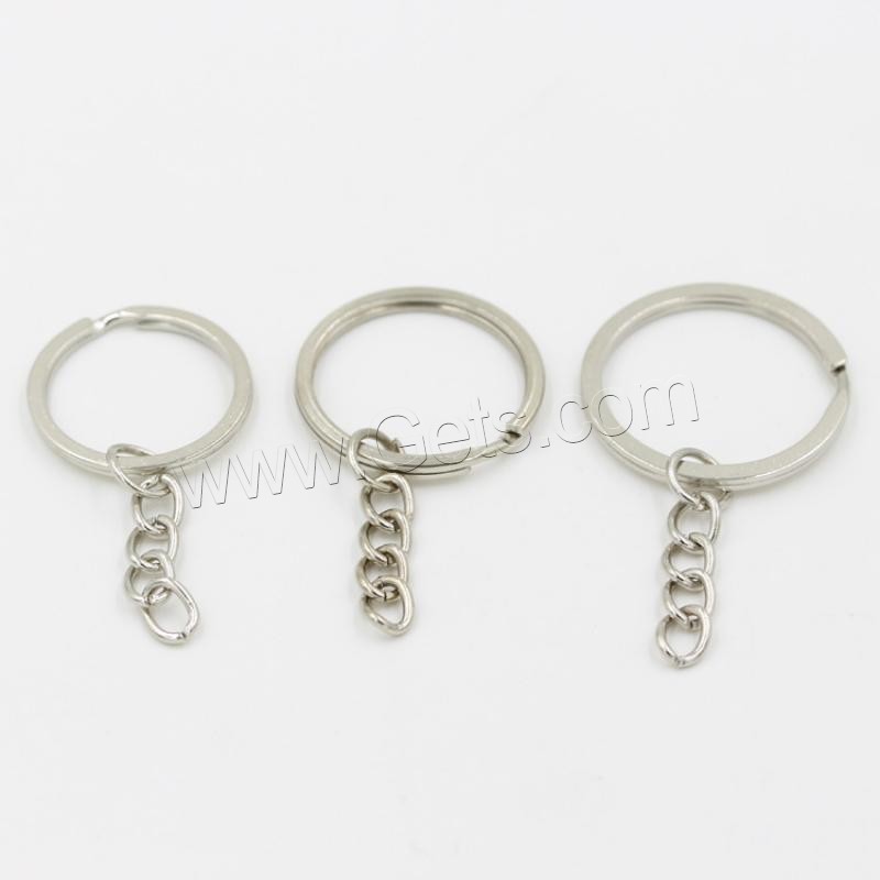 Iron Key Chain Findings, plated, DIY & different size for choice, more colors for choice, Sold By PC