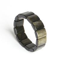 or Obsidian bracelet, style folk & unisexe Vendu par brin