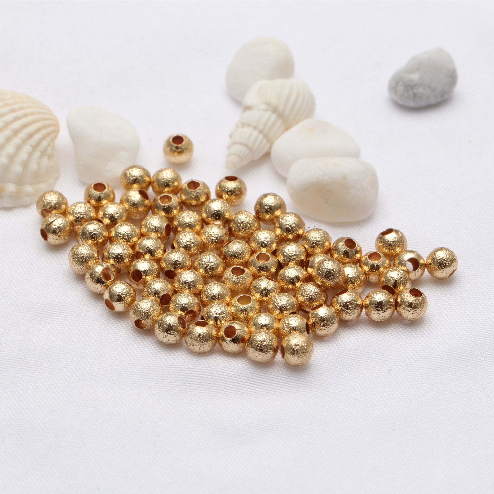 Weinlese Messing Perlen, rund, plattiert, DIY & verschiedene Größen vorhanden, keine, verkauft von PC