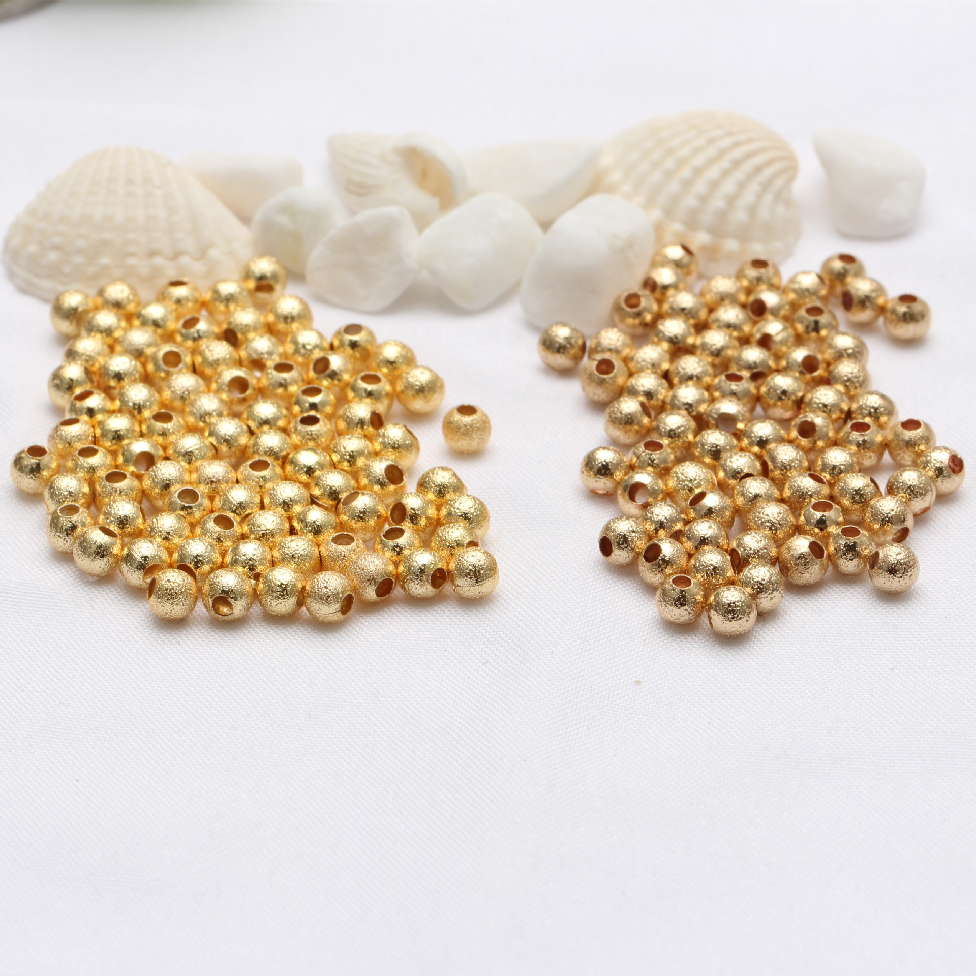 perla de cobre, metal, Esférico, chapado, Bricolaje & diverso tamaño para la opción, más colores para la opción, Vendido por UD