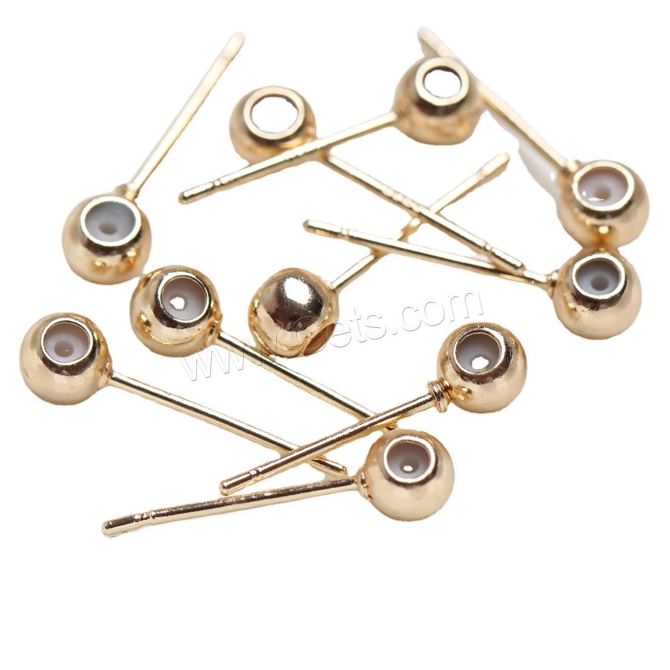 Brass Earring Stud Component, with Silicone, plated, DIY & different size for choice, more colors for choice, Sold By PC