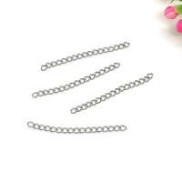 304 Stainless Steel Extender Chain, DIY, original color Approx 1.96 Inch 