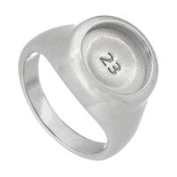 Нержавеющая сталь палец кольцо настройки, Нержавеющая сталь 316, ювелирные изделия моды & Мужская & разный размер для выбора, оригинальный цвет, продается PC
