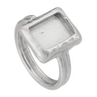 Нержавеющая сталь палец кольцо настройки, Нержавеющая сталь 316, ювелирные изделия моды & Мужская, оригинальный цвет  3.5mm, размер:6.5, продается PC