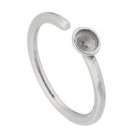 Нержавеющая сталь палец кольцо настройки, Нержавеющая сталь 316, ювелирные изделия моды & Мужская, оригинальный цвет 4mm,2mm, размер:6.5, продается PC