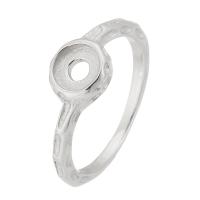 Нержавеющая сталь палец кольцо настройки, Нержавеющая сталь 316, ювелирные изделия моды & Мужская, оригинальный цвет 2mm, размер:8.5, продается PC