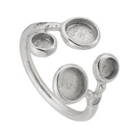 Нержавеющая сталь палец кольцо настройки, Нержавеющая сталь 316, ювелирные изделия моды & Мужская, оригинальный цвет  4mm,6mm,2mm, размер:7, продается PC