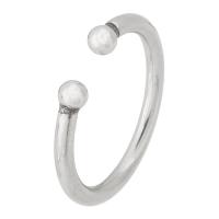 304 Stainless Steel Cuff Finger Ring, fashion jewelry & for woman, original color, 2mm,3mm 