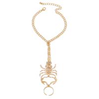 alliage de zinc bracelet anneau, avec fer, bijoux de mode & pour femme & avec strass, plus de couleurs à choisir Environ 7.08-9.84 pouce, Vendu par PC