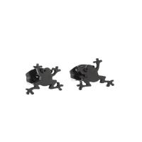 Stainless Steel Stud Earring, 304 Stainless Steel, Frog, Vacuum Ion Plating, fashion jewelry & for woman 