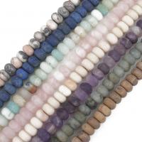 Mixed Gemstone Beads, Natural Stone, Abacus, DIY & frosted Approx 
