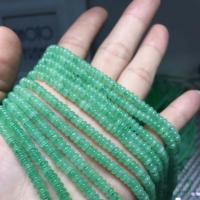 Зеленый авантюрин, Плоская круглая форма, DIY, зеленый длина:Приблизительно 14.96 дюймовый, продается Strand