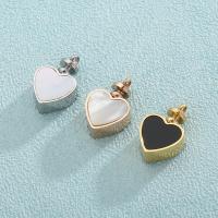 pendentifs de cœur en inox , Acier inoxydable 304, coeur, bijoux de mode, plus de couleurs à choisir Vendu par PC