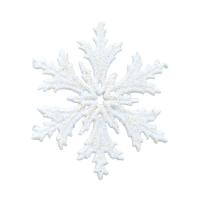 пластик Рождественская елка Украшения, Снежинка, Рождественские украшения & разный размер для выбора, белый, продается PC