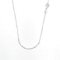 Collar de cadena de plata esterlina, Plata de ley 925, chapado en color de plata, diverso tamaño para la opción & para mujer, plateado, Vendido por UD