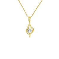 Titanium Steel Jewelry Necklace, with Brass, with 1.96inch extender chain, Heart, 18K gold plated, for woman & with rhinestone Approx 15.7 Inch 