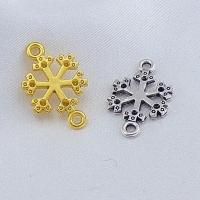 Zinc Alloy Connector Setting, Snowflake, plated, DIY & 1/1 loop Approx 