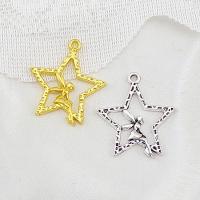 Zinc Alloy Star Pendant, plated, Unisex & hollow Approx 