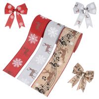 Rubans de Noël, Fibre de polyester, Conception de Noël & DIY & styles différents pour le choix, plus de couleurs à choisir Vendu par bobine