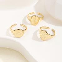 Stainless Steel Finger Ring, 304 Stainless Steel, Vacuum Ion Plating, fashion jewelry & for woman, golden, 11*14mm,21mm 