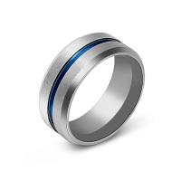 Titanium Steel Finger Ring, Donut, Vacuum Ion Plating, fashion jewelry & Unisex 8mm, US Ring 