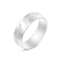 Titanium Steel Finger Ring, Donut, Vacuum Ion Plating, fashion jewelry & Unisex & carved 6mm, US Ring 