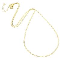Латунь цепи ожерелье, плакирован золотом, Мужская, длина:Приблизительно 19.3 дюймовый, продается PC