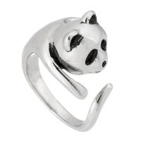 316 Stainless Steel Cuff Finger Ring, fashion jewelry & for woman, original color, 16mm,3mm, US Ring .5 