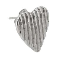 Stainless Steel Stud Earring, 316 Stainless Steel, Heart, fashion jewelry & for woman, original color 