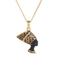 Enamel Zinc Alloy Necklace, with 7cm extender chain, gold color plated, fashion jewelry & for woman cm 