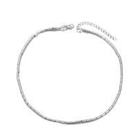 Magnetische Halskette, Zinklegierung, mit Eisen Stein, mit Verlängerungskettchen von 7cm, Modeschmuck & für Frau, Silberfarbe, Länge:40 cm, verkauft von PC