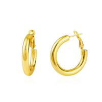 Zinc Alloy Huggie Hoop Earring, plated, fashion jewelry & for woman 30mm 