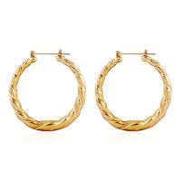 Zinc Alloy Hoop Earring, plated, fashion jewelry & for woman 60mm 